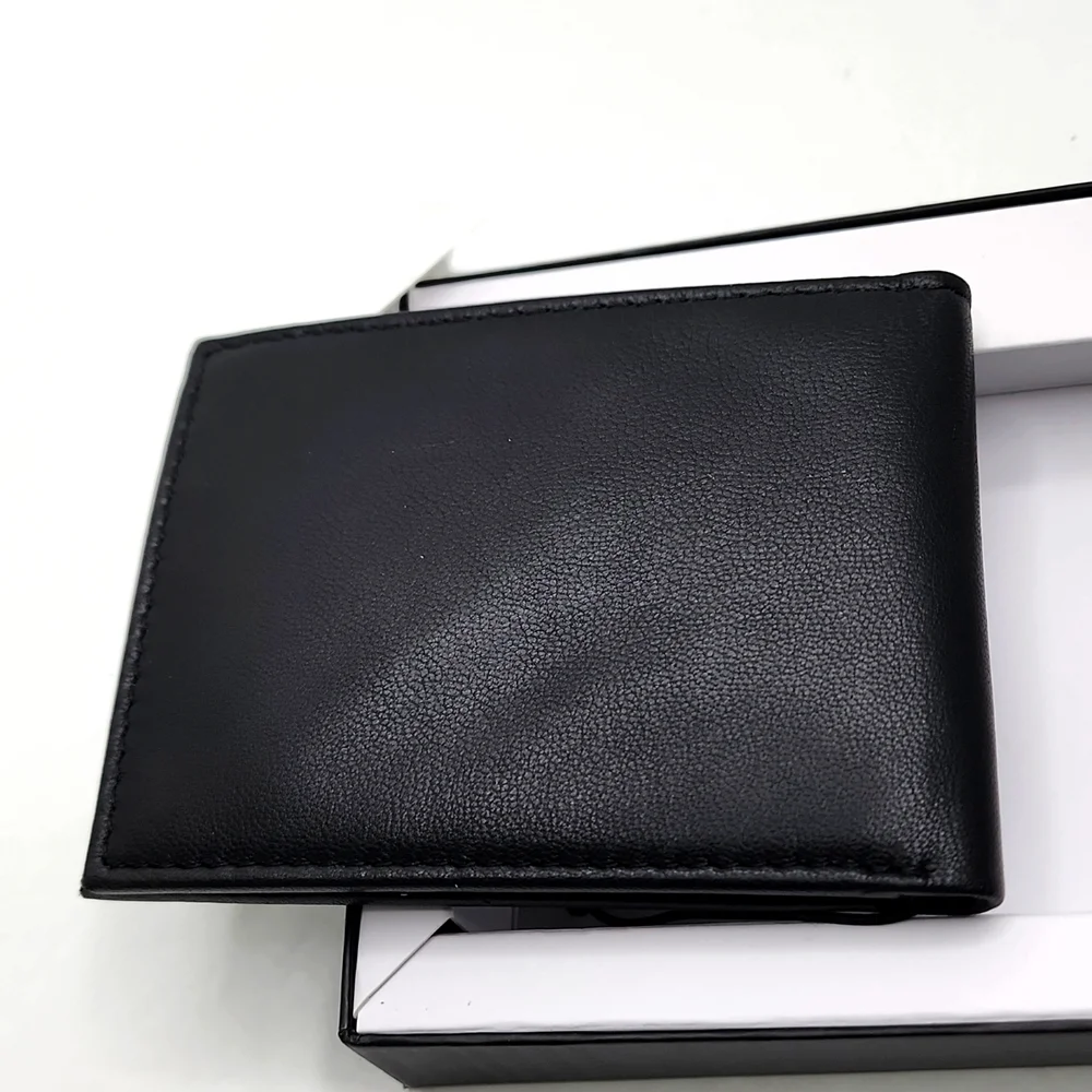 TRUE RELIGION WALLET & KEYCHAIN SET, BLACK